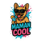 T-shirt Bouledogue Français “Maman Cool” – Le Cadeau Parfait Pour les Amoureuses de Frenchies