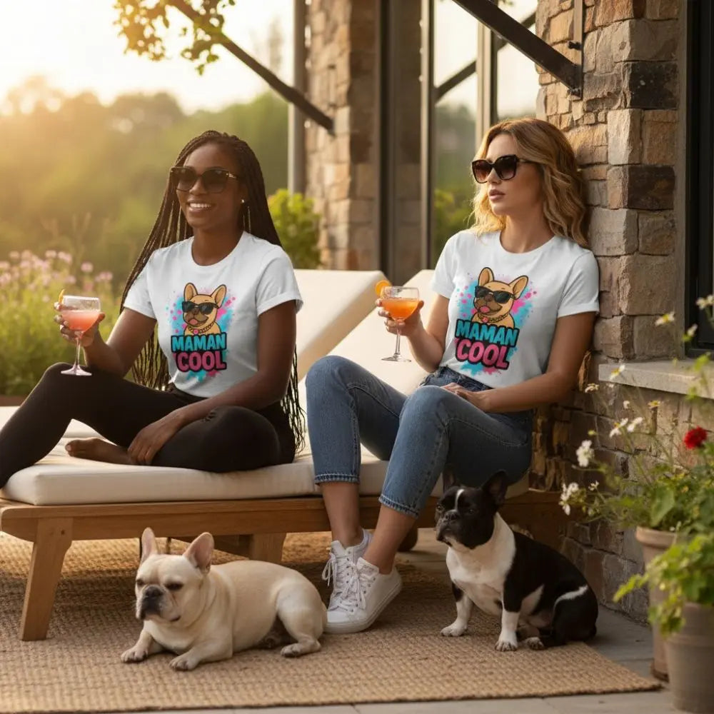 T-shirt Bouledogue Français | Maman Cool 🐾 - FrenchBulle  