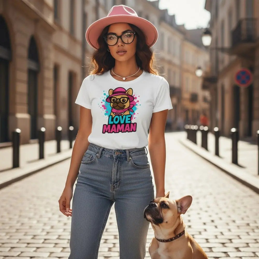 Love Maman 💕 | T-shirt Frenchie Lover FrenchBulle