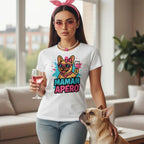 Maman Apéro 🍸 | T-shirt Bouledogue Français - FrenchBulle  