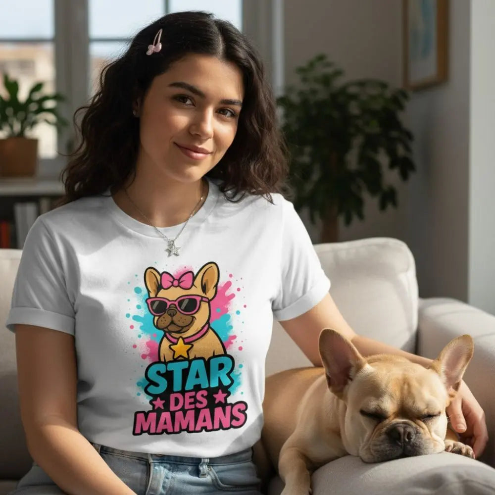 Stars des Mamans 🌟 | T-shirt Bouledogue Français - FrenchBulle  