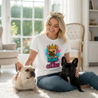 Reine des Câlins 🐾 | T-shirt Bouledogue Français FrenchBulle
