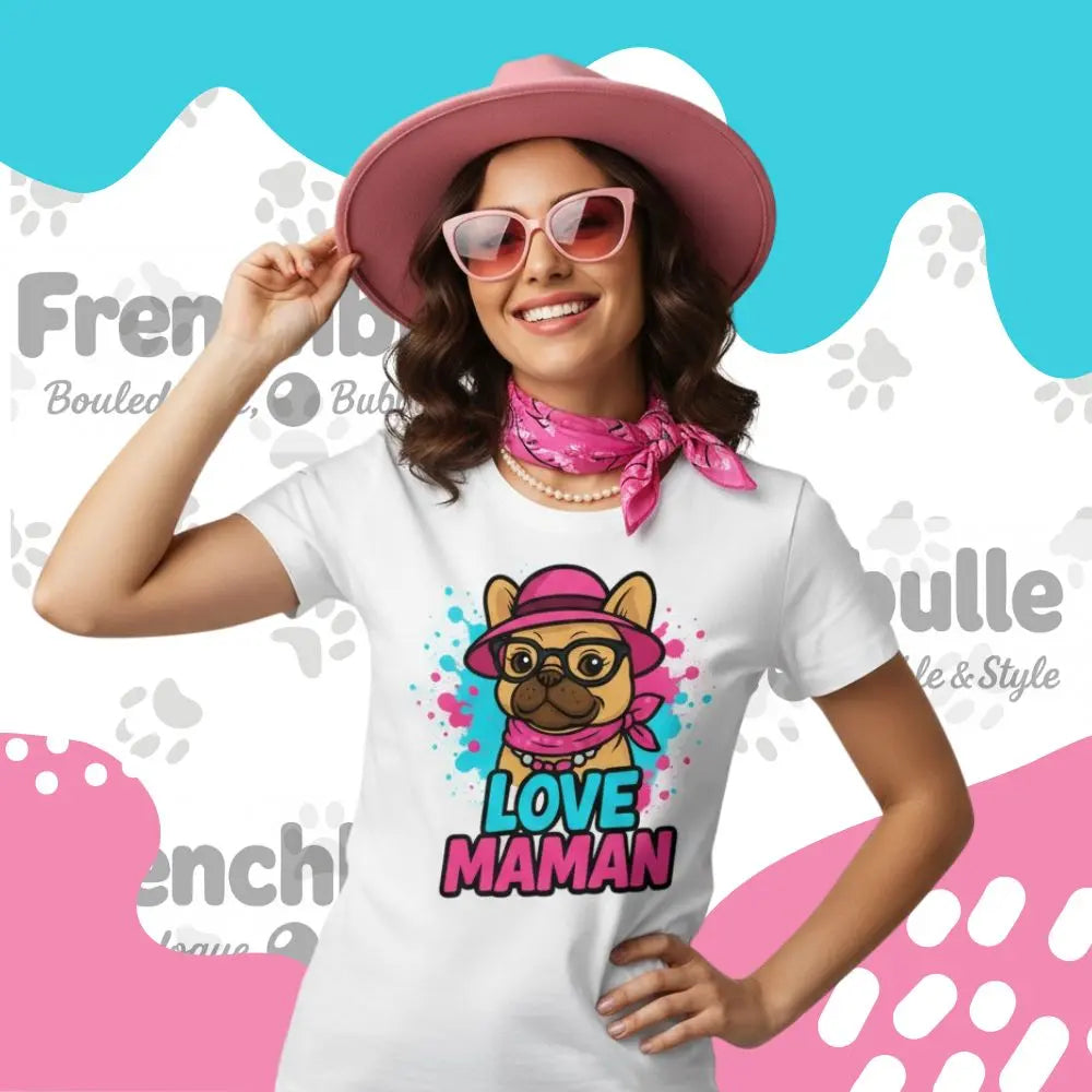 Love Maman 💕 | T-shirt Frenchie Lover FrenchBulle