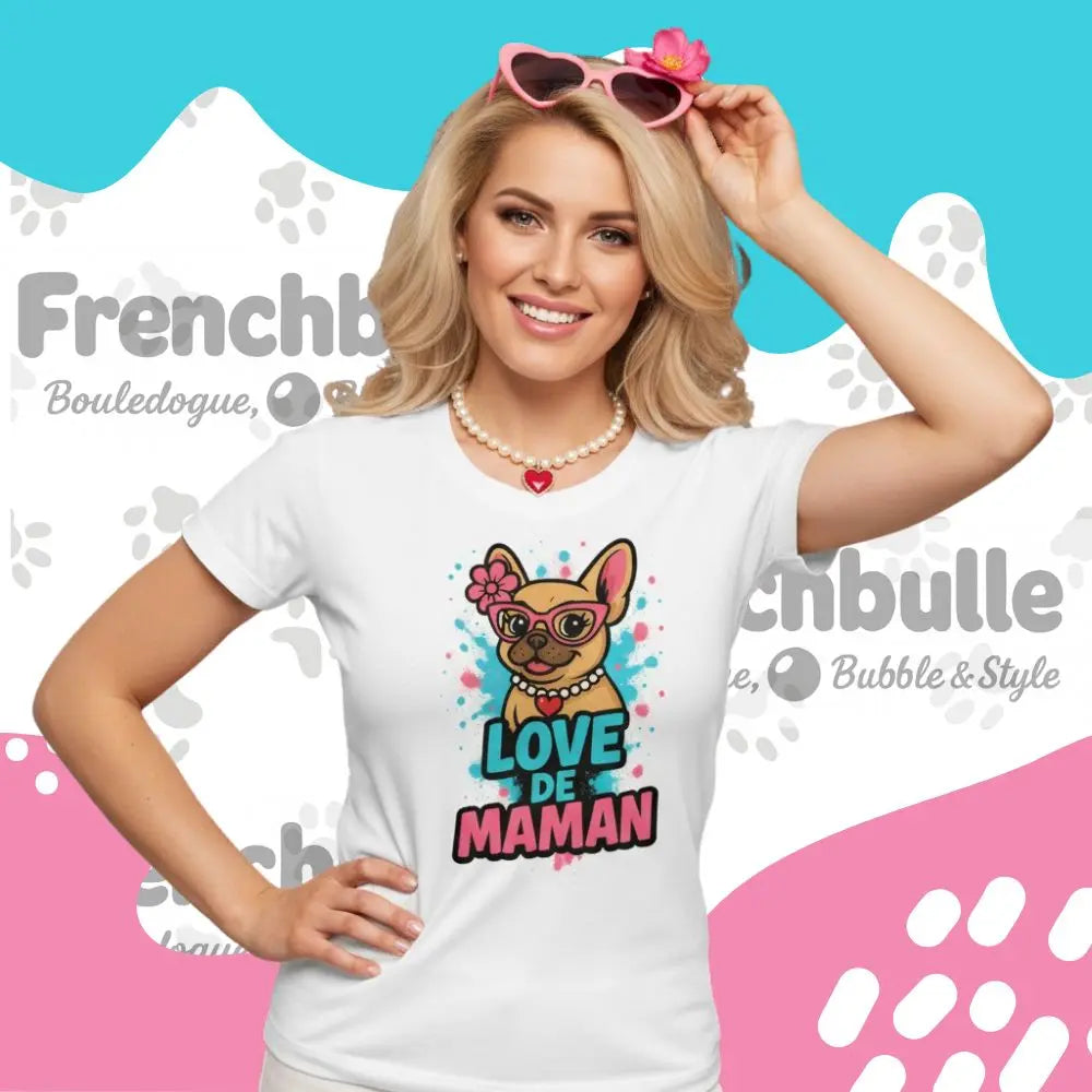 Love de Maman ❤️ | T-shirt Bouledogue Français - FrenchBulle  