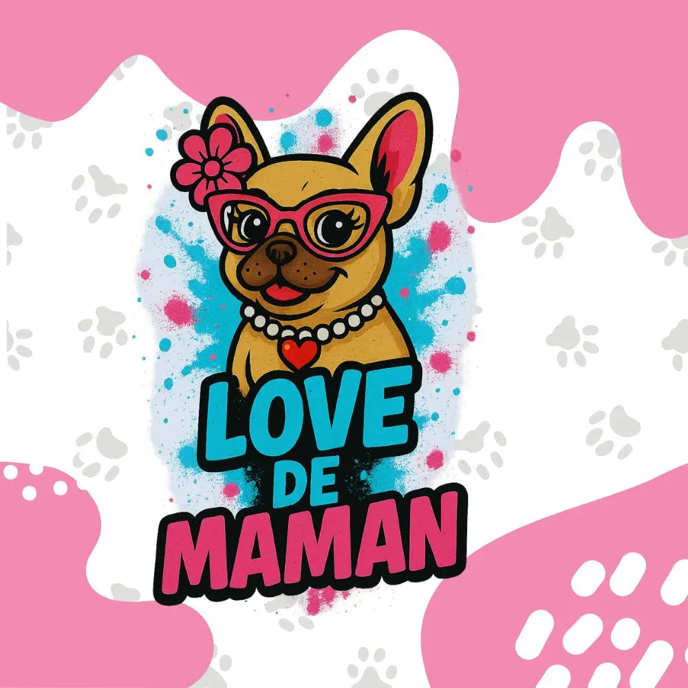Love de Maman ❤️ | T-shirt Bouledogue Français - FrenchBulle  