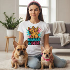 Duo Maman & Bébé 👩‍👧 | T-shirt Bouledogue Français - FrenchBulle  