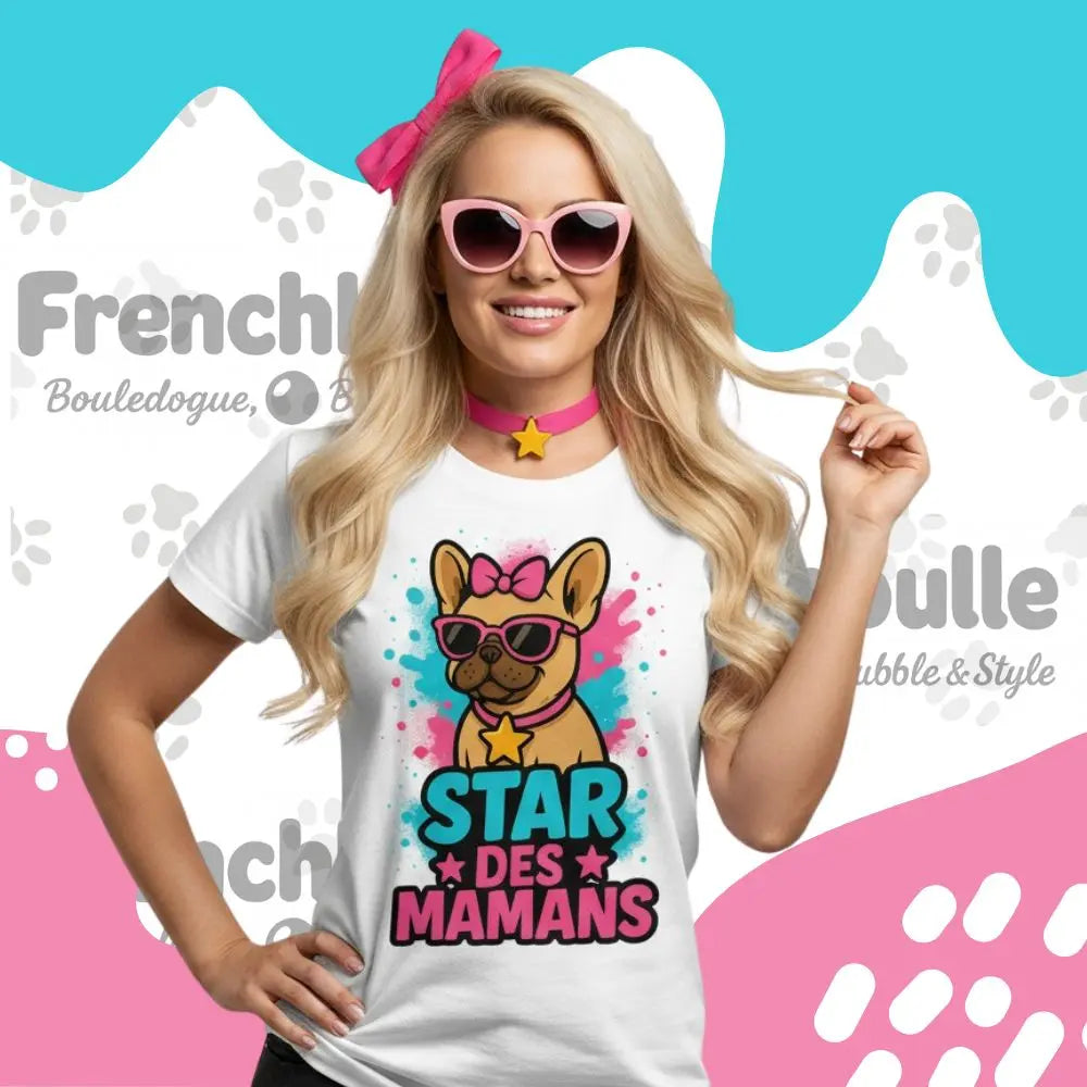 Stars des Mamans 🌟 | T-shirt Bouledogue Français - FrenchBulle  