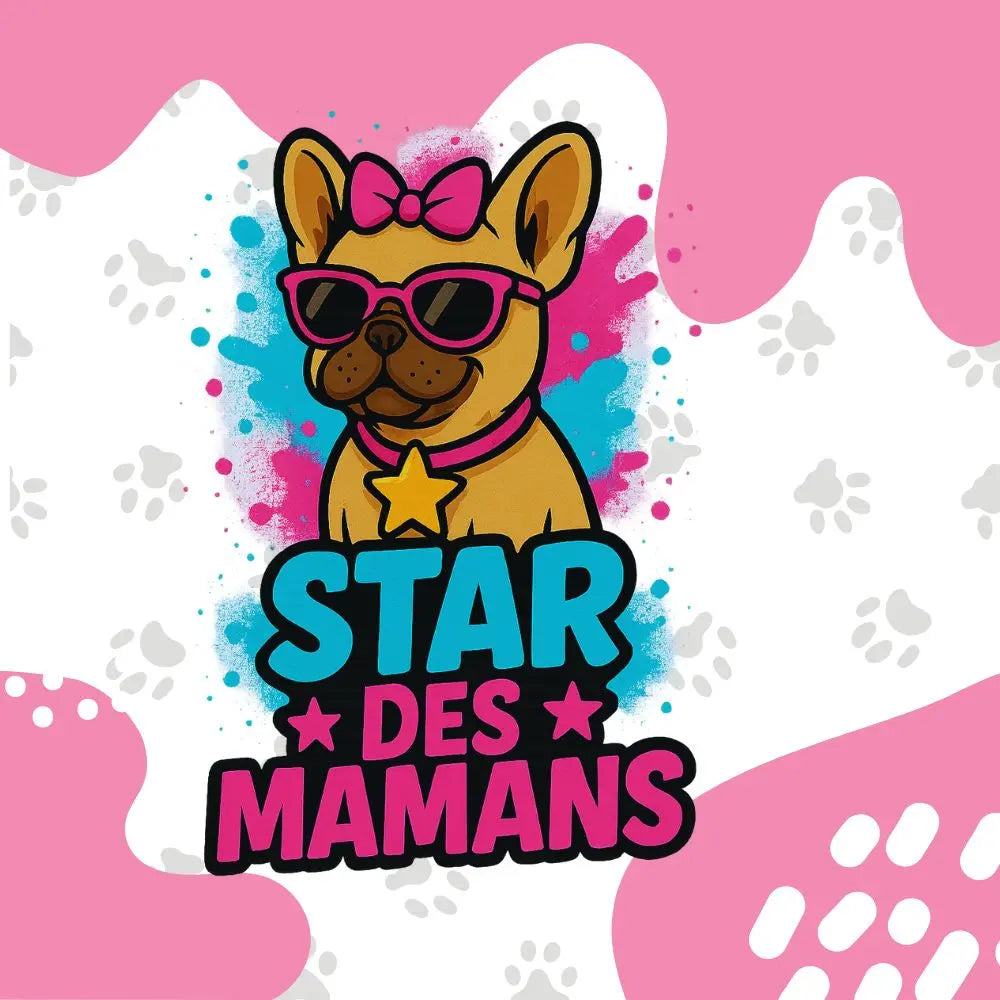 Stars des Mamans 🌟 | T-shirt Bouledogue Français - FrenchBulle  