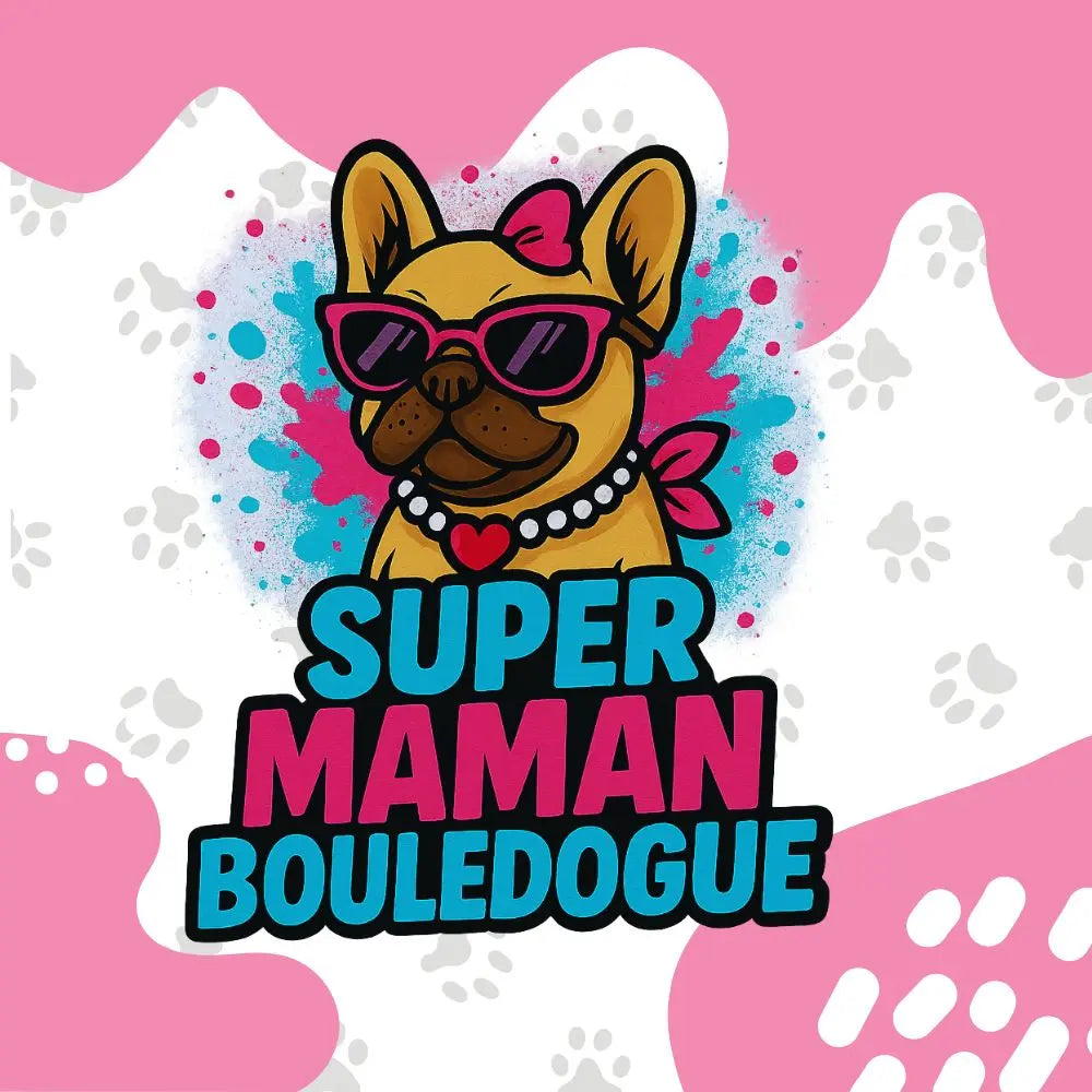 Super Maman Bouledogue 💪 | T-shirt Frenchie FrenchBulle