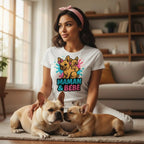 Duo Maman & Bébé 👩‍👧 | T-shirt Bouledogue Français - FrenchBulle  
