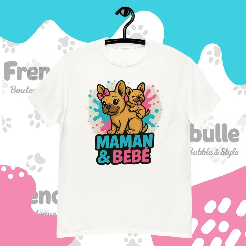 Duo Maman & Bébé 👩‍👧 | T-shirt Bouledogue Français - FrenchBulle  