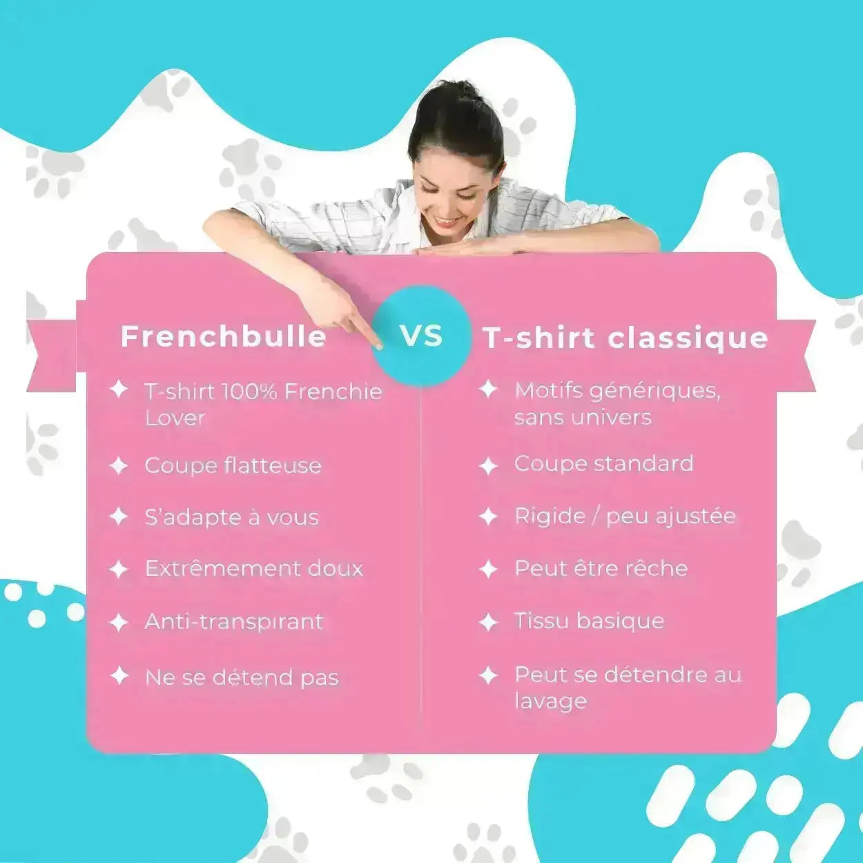 Reine des Câlins 🐾 | T-shirt Bouledogue Français FrenchBulle