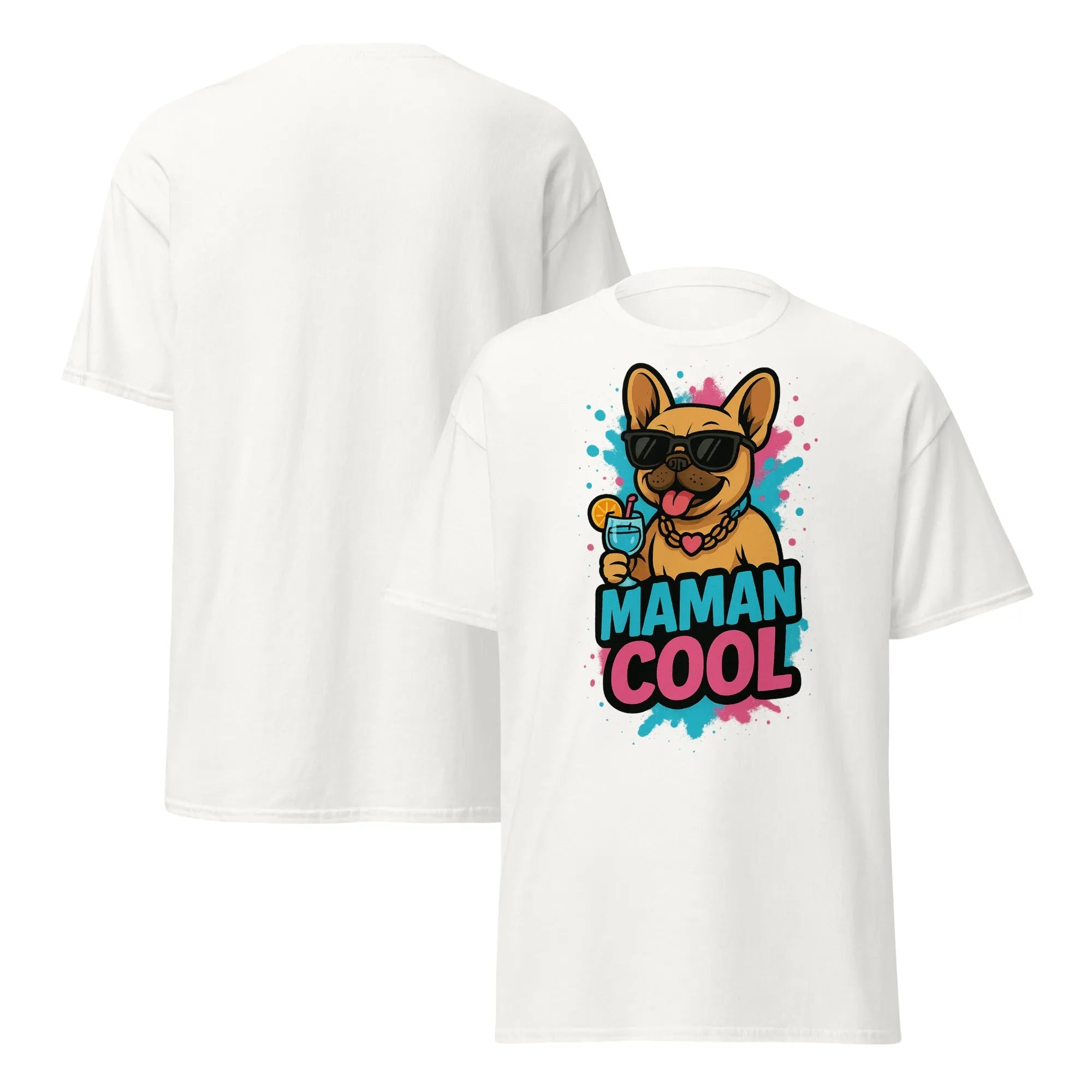 T-shirt Bouledogue Français “Maman Cool” – Le Cadeau Parfait Pour les Amoureuses de Frenchies